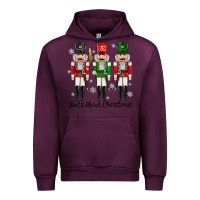 Mauve Wine Nuts About Christmas Urban Hoodie - MaliasSmallBusiness