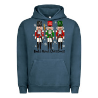 Pigment Midnight Navy Nuts About Christmas Urban Hoodie - MaliasSmallBusiness