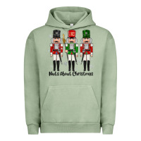 Pigment Oil Green Nuts About Christmas Urban Hoodie - MaliasSmallBusiness