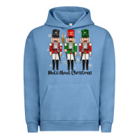 Pigment Pebble Blue Nuts About Christmas Urban Hoodie - MaliasSmallBusiness