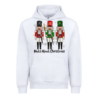 White Nuts About Christmas Urban Hoodie - MaliasSmallBusiness