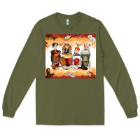 Army Green harry coffee cups Long Sleeve Tee - Zillion Design Studio