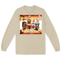 Mushroom harry coffee cups Long Sleeve Tee - Zillion Design Studio