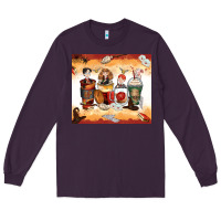 Plum harry coffee cups Long Sleeve Tee - Zillion Design Studio