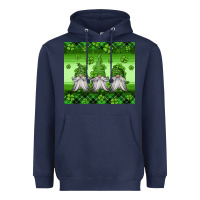 Navy st patricks gnomes Heavyweight Hoodie - Jasminsmagicworld