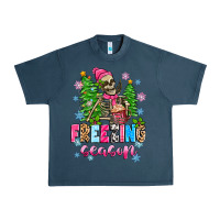 Midnight Navy freezing season skeleton Urban Heavy Tee - Zillion Design Studio