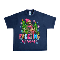 Navy freezing season skeleton Urban Heavy Tee - Zillion Design Studio