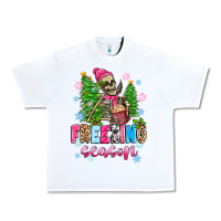 White freezing season skeleton Urban Heavy Tee - Zillion Design Studio