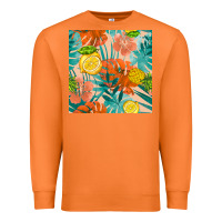 Carrot pineapple and lemon seamless pattern Premium Sweatshirt - BundleAndBundleShop