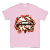 Bubblegum Pink baseball lips Classic Tee - Zillion Design Studio