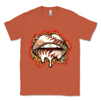 Copper baseball lips Classic Tee - Zillion Design Studio