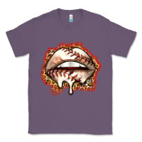 Lavender baseball lips Classic Tee - Zillion Design Studio