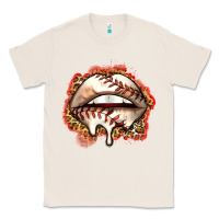 Natural baseball lips Classic Tee - Zillion Design Studio