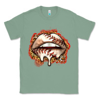 Sage baseball lips Classic Tee - Zillion Design Studio