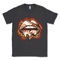 Smoke baseball lips Classic Tee - Zillion Design Studio