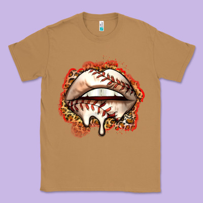 Baseball Lips Classic Tee Designed By Zillion Design Studio