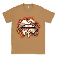 Toasted Coconut baseball lips Classic Tee - Zillion Design Studio