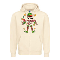 Sandshell im the sarcastic elf Zipper Hoodie - FaDigitalArtStudio