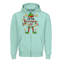 Seafoam im the sarcastic elf Zipper Hoodie - FaDigitalArtStudio