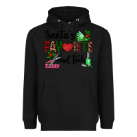 Black santa's favorite nail tech Heavyweight Hoodie - AdoDesignShop