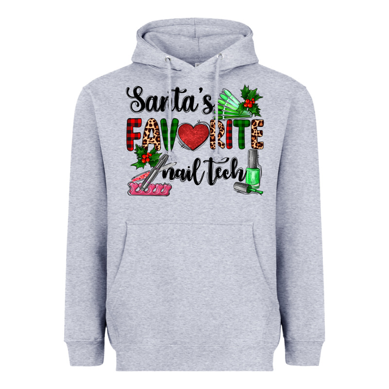 Santa's Favorite Nail Tech Heavyweight Hoodie by AdoDesignShop | Teevron