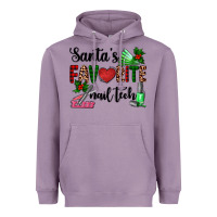 Lavender santa's favorite nail tech Heavyweight Hoodie - AdoDesignShop