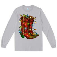 Moon Dust christmas western boots with lights Long Sleeve Tee - RanaPortraitStore