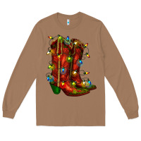 Toasted Coconut christmas western boots with lights Long Sleeve Tee - RanaPortraitStore