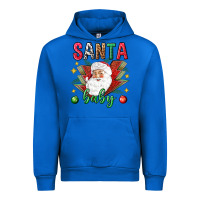 Cobalt Santa baby Christmas Urban Hoodie - NancyCooperArtShop