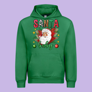 Santa Baby Christmas Urban Hoodie Designed By Nancycooperartshop