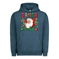 Pigment Midnight Navy Santa baby Christmas Urban Hoodie - NancyCooperArtShop