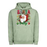 Pigment Oil Green Santa baby Christmas Urban Hoodie - NancyCooperArtShop