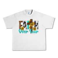 Lunar Rock faith over fear Urban Heavy Tee - texasbilliewilder