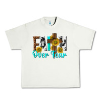 Pistachio faith over fear Urban Heavy Tee - texasbilliewilder