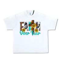 White faith over fear Urban Heavy Tee - texasbilliewilder