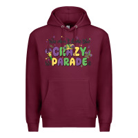Burgundy we don't hide the crazy we parade it Premium Hoodie - MaliasSmallBusiness
