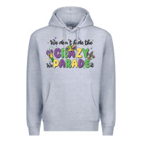 Heather Grey we don't hide the crazy we parade it Premium Hoodie - MaliasSmallBusiness