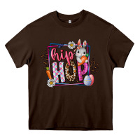 Chocolate Brown hip hop Heavy Core Tee - CowhideDigitalArt