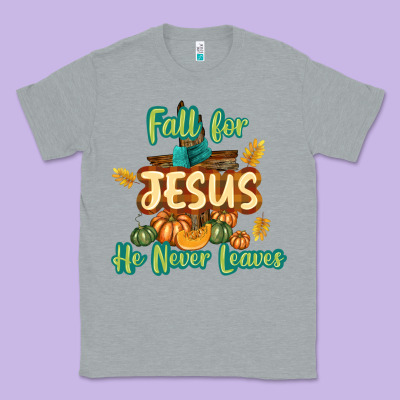 Fall For Jesus He Never Leaves Classic Tee Designed By Texasbilliewilder