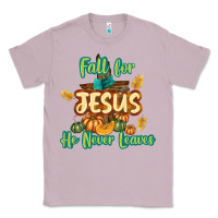 Lilac Fall for Jesus He Never Leaves Classic Tee - texasbilliewilder