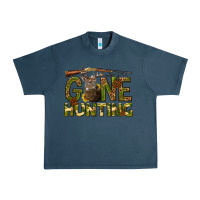 Midnight Navy gone hunting western Urban Heavy Tee - texasbilliewilder
