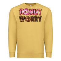 Antique Gold donut worry with donut Premium Sweatshirt - AdoDesignShop