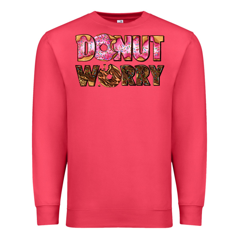 Donut Worry With Donut Premium Sweatshirt by AdoDesignShop | Teevron
