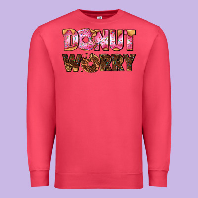 Donut Worry With Donut Premium Sweatshirt Designed By Adodesignshop