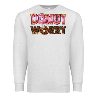 Oatmeal Heather donut worry with donut Premium Sweatshirt - AdoDesignShop