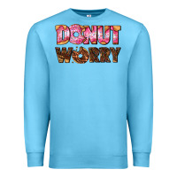Ocean Blue donut worry with donut Premium Sweatshirt - AdoDesignShop