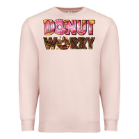 Pale Pink donut worry with donut Premium Sweatshirt - AdoDesignShop