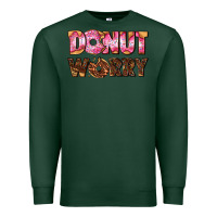 Sports Green donut worry with donut Premium Sweatshirt - AdoDesignShop