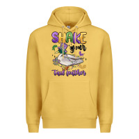 Antique Gold shake your tail feather mardi gras Premium Hoodie - MaliasSmallBusiness