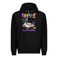 Black shake your tail feather mardi gras Premium Hoodie - MaliasSmallBusiness